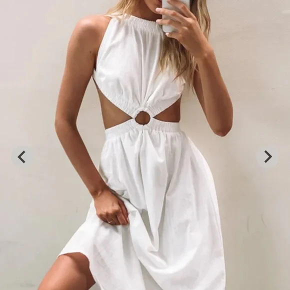 Beginning Boutique Odessa Backless Midi Dress